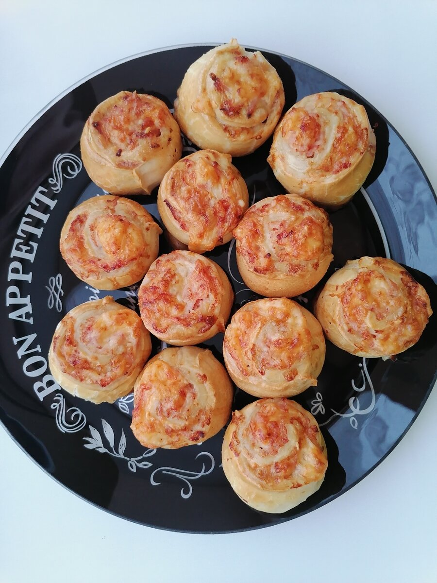 Булочки с ветчиной и сыром