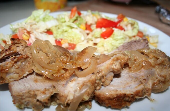 Мясо запечённое.                                            