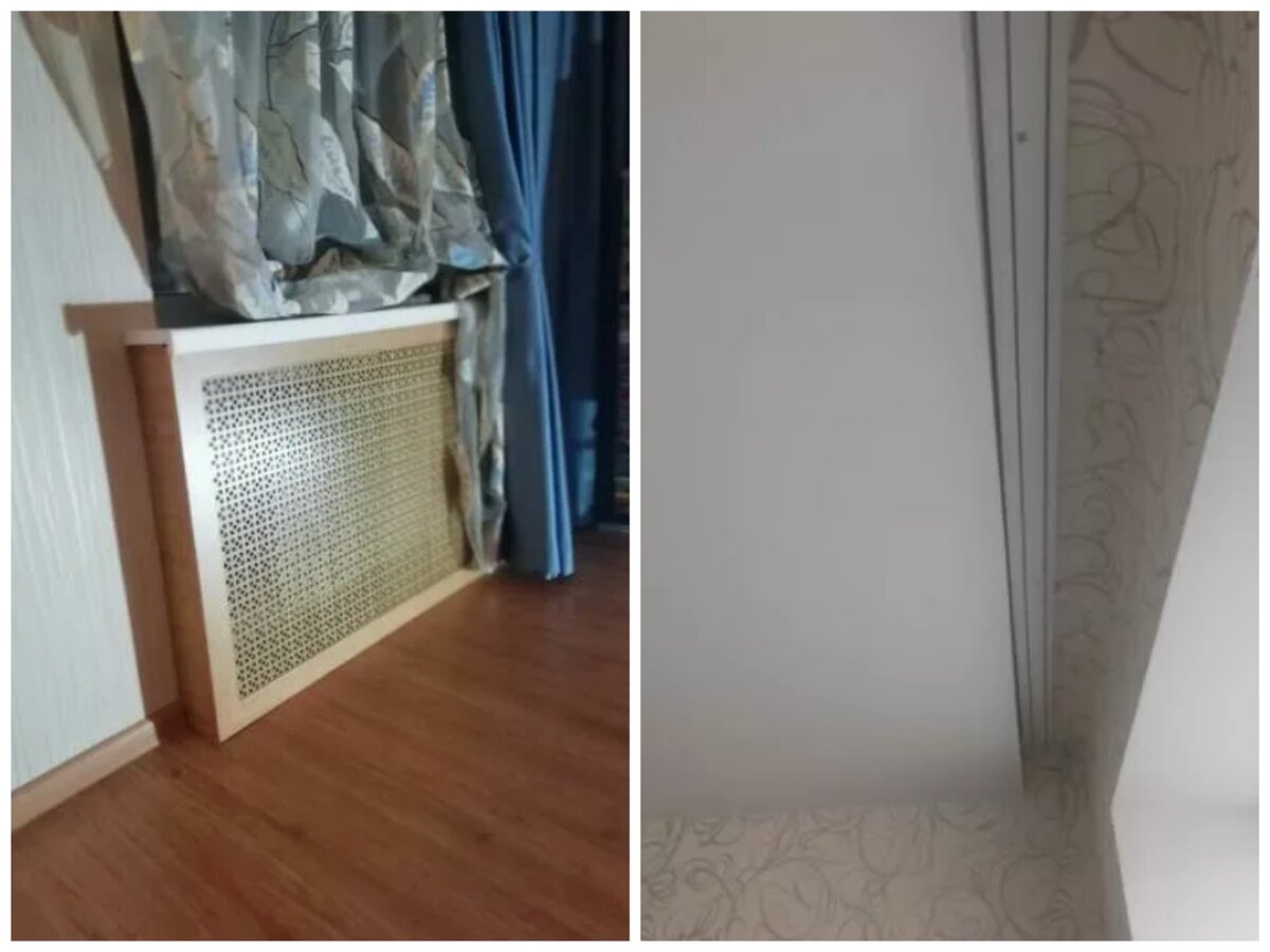 Выступание радиатора и подоконника на глаз бывает сложно определить 