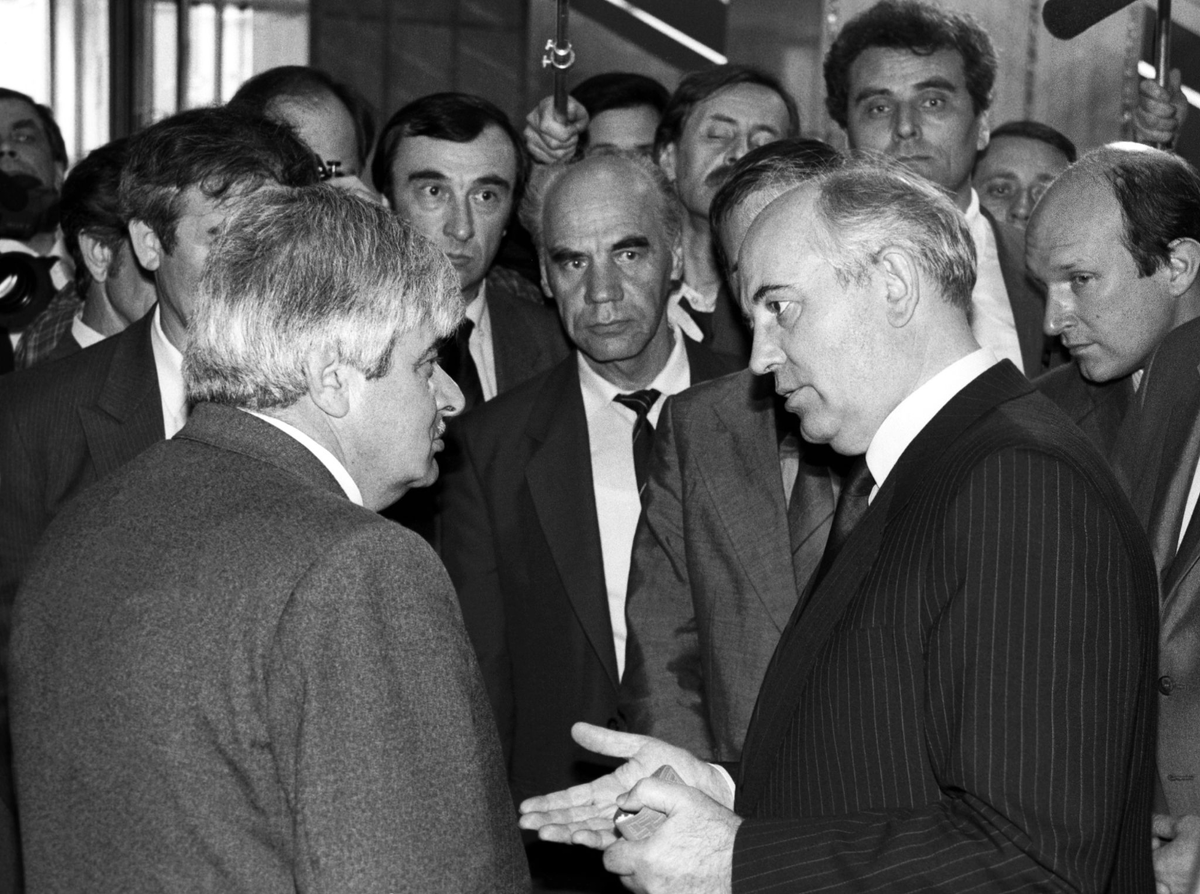 М,С.Горбачев на Первом съезде народных депутатов СССР.