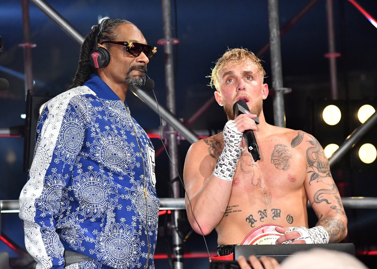 Джейк Пол и Снуп Дог после боя