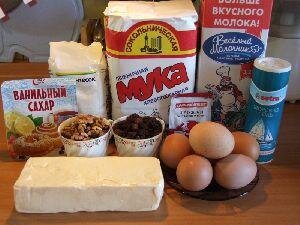 Ингредиенты для кулича на Пасху