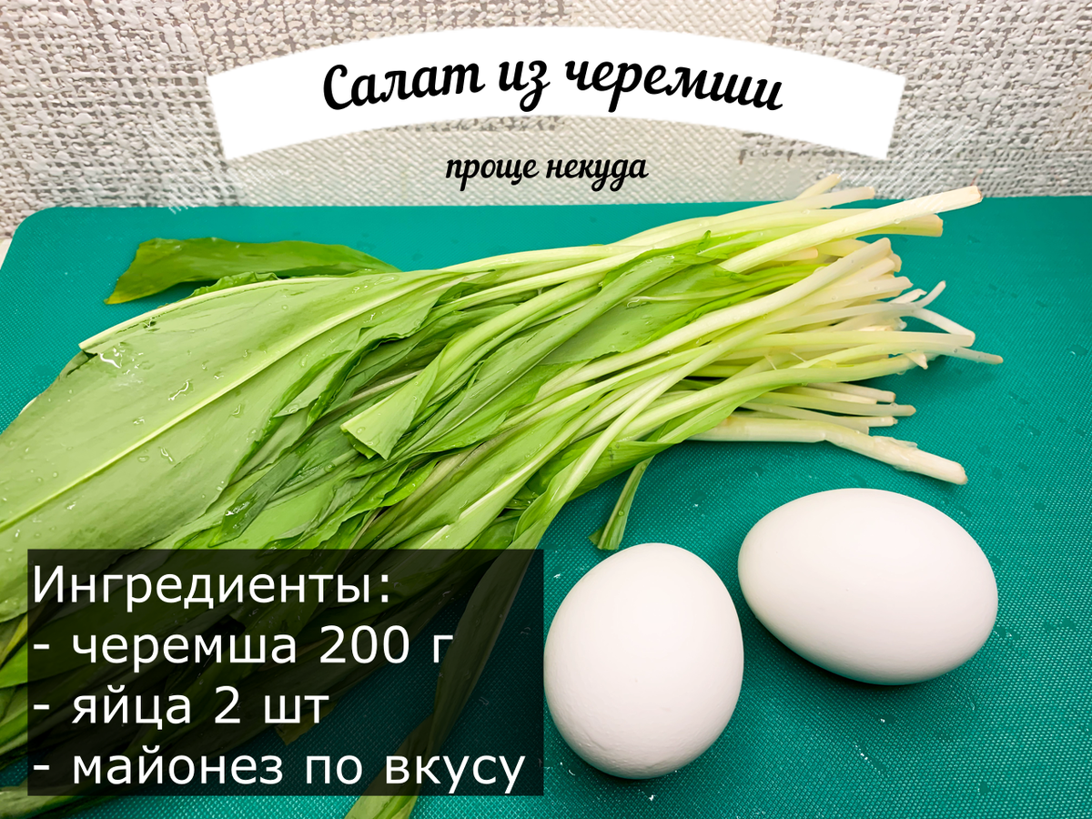 Польза от черемши: аллицин + простой салат | Кухня Технолога | Дзен