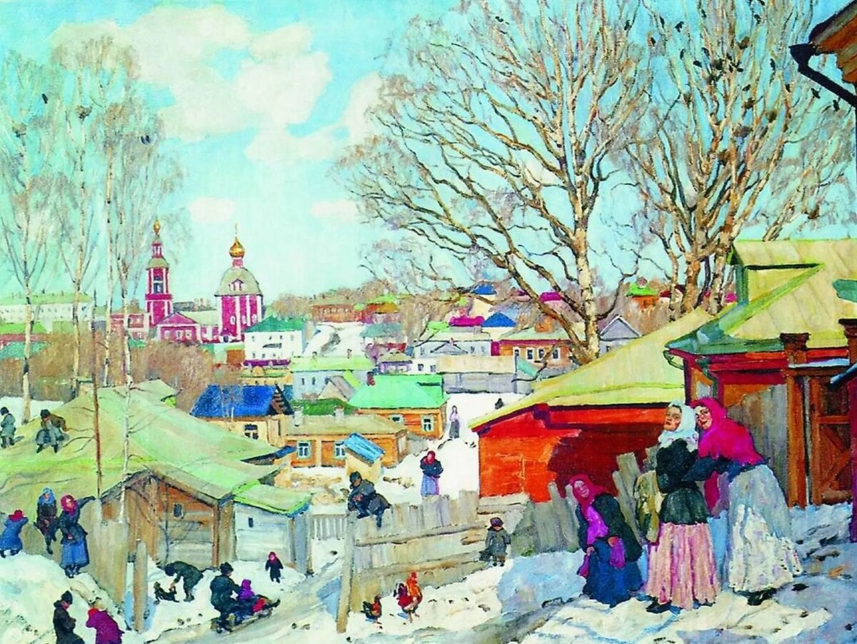 Картина юона купола и ласточки