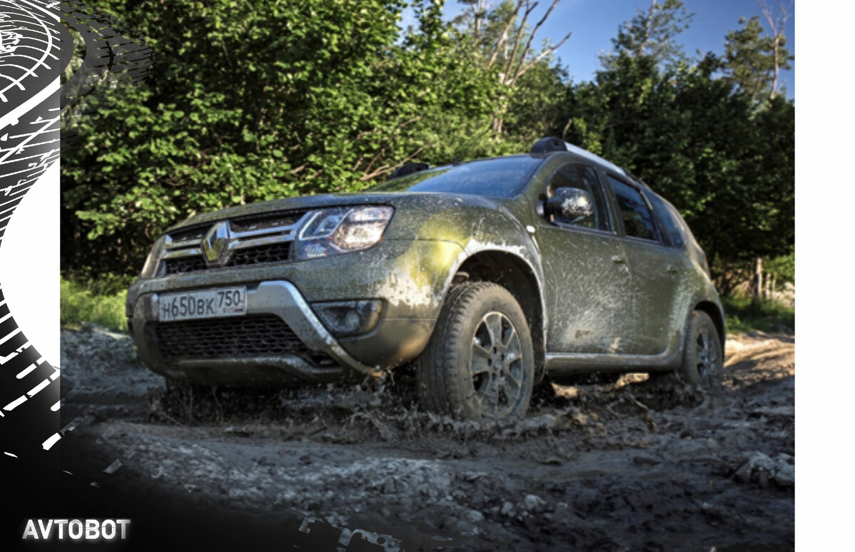 Рено Дастер на бездорожье. Фото в свободном доступе