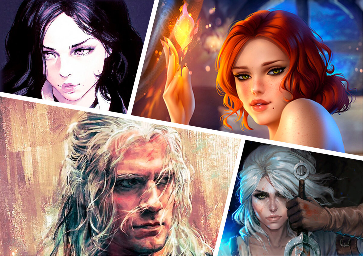 Йеннифэр, Трисс, Геральт, Цири