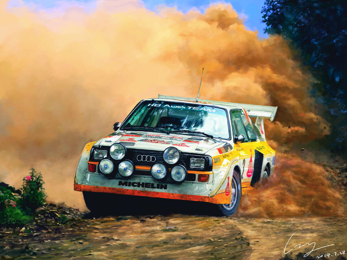 Audi quattro crash