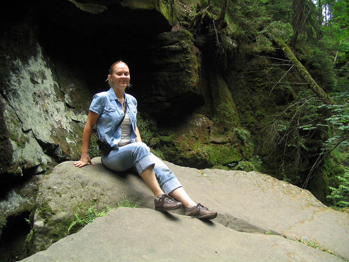 Фото из архива автора, я в Чешской Швейцарии