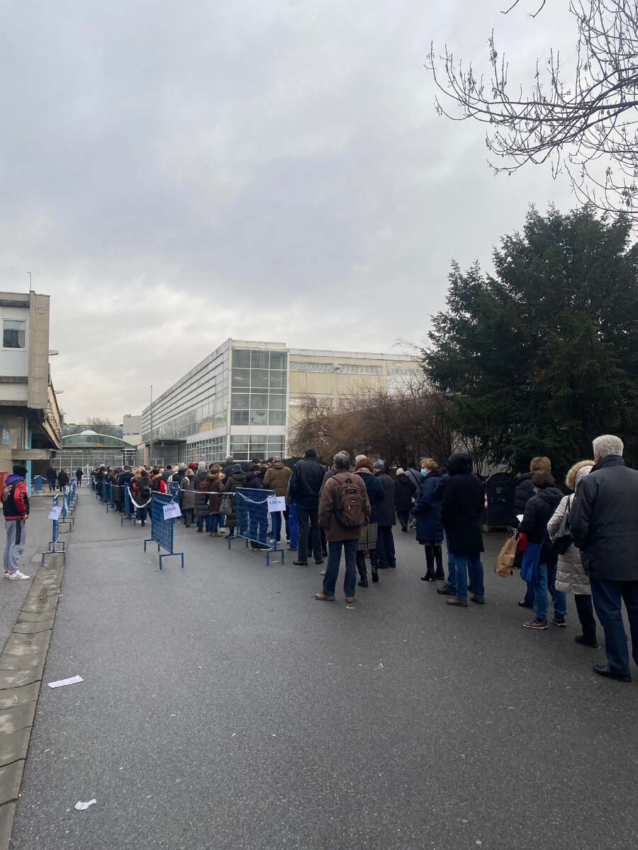 Очередь на вакцинацию 