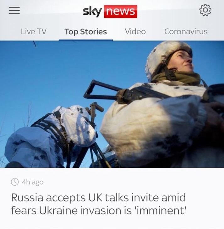 Скриншот сайта SkyNews