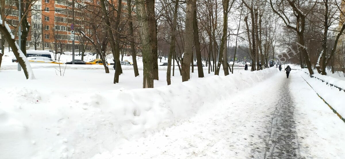 Заснеженная Москва. Начало февраля 2022 года.