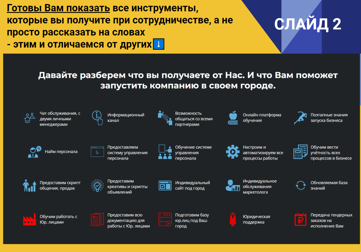 Инструменты которые мы предоставляем 