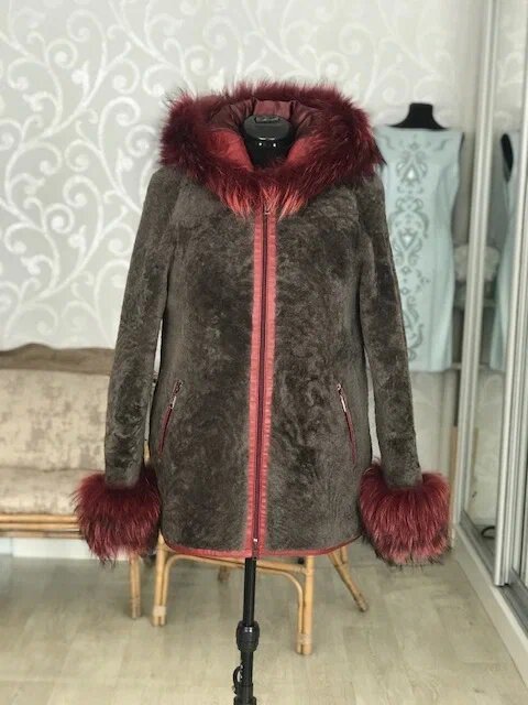 Переделка куртки из мутона. Ателье Ирины Берзиной.