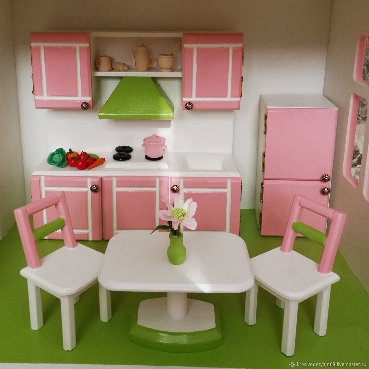 Как сделать Кухня для Кукол Барби своими руками. DIY How to make a kitchen for dolls.