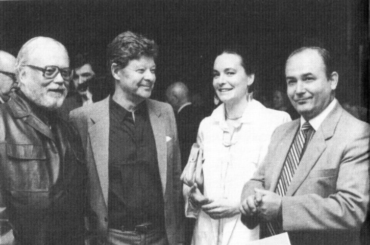 Актёры МХАТ: Н.Засухин, А.Михайлов, Е.Глебова, В.Шиловский. Сбор труппы, 1985 год.  Кино-Театр.РУ 