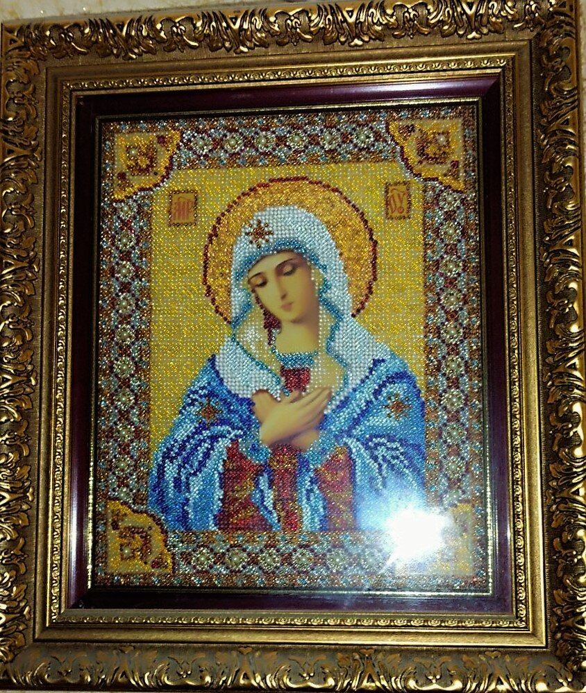 Икона Пресвятой Богородицы "Умиление" и молитва ( листать вправо). Фото автора канала.