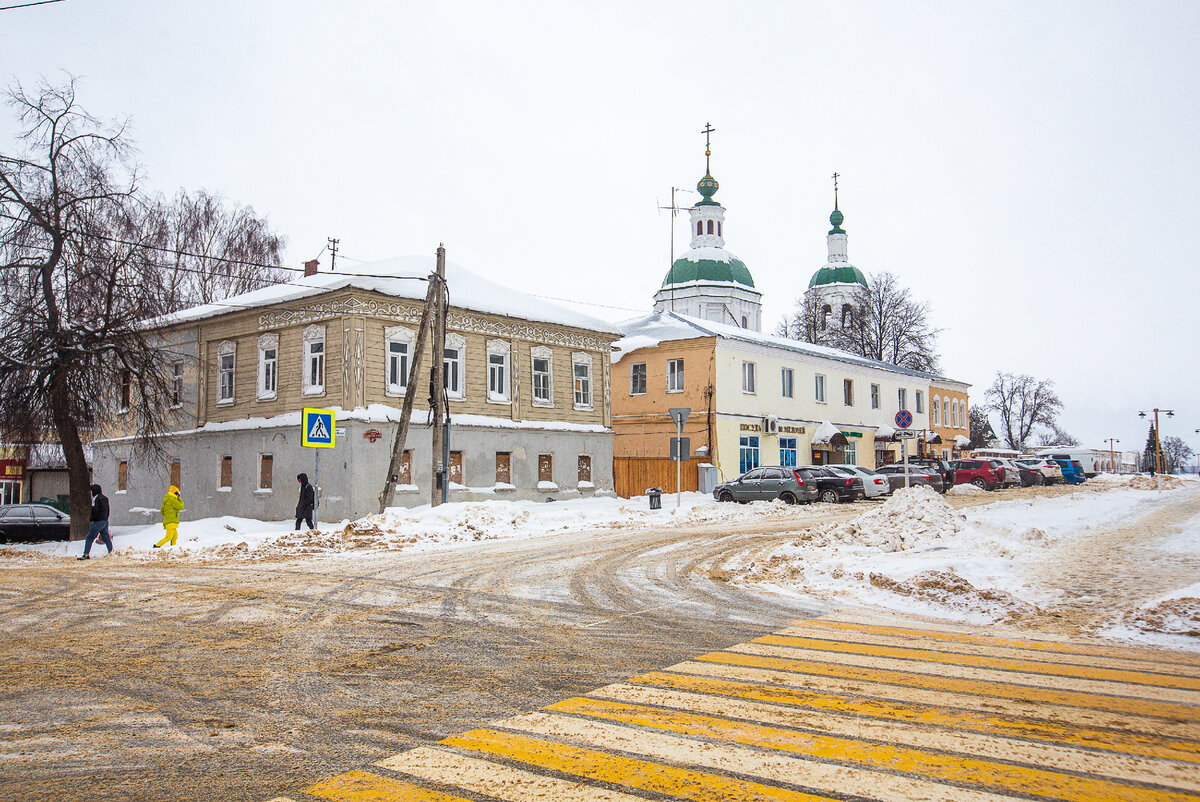 Открываем Подмосковье: зимний Зарайск. Гуляем по городу и смотрим  разноцветные деревянные особняки | Уникальная Россия | Дзен