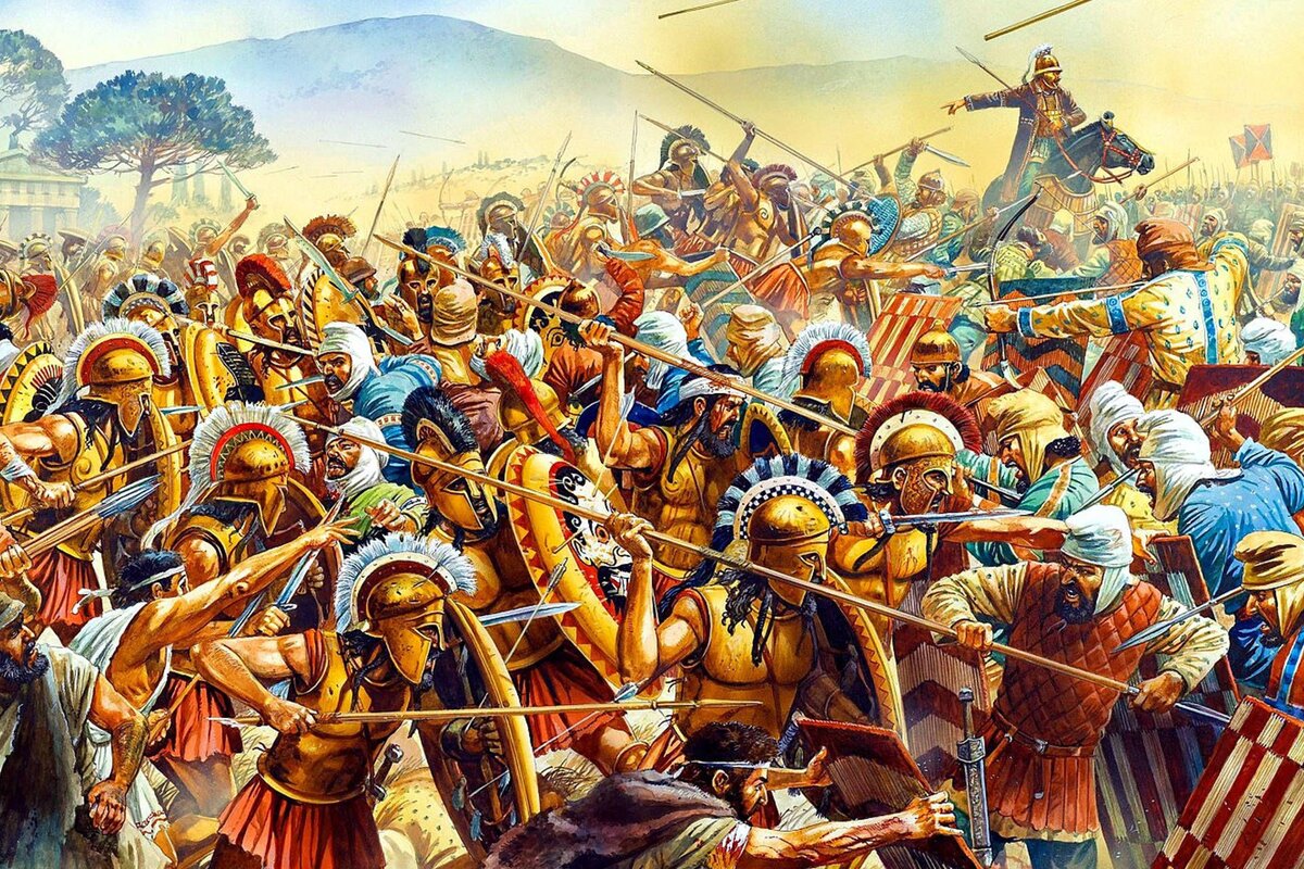 Персы подавляют греческие бунты