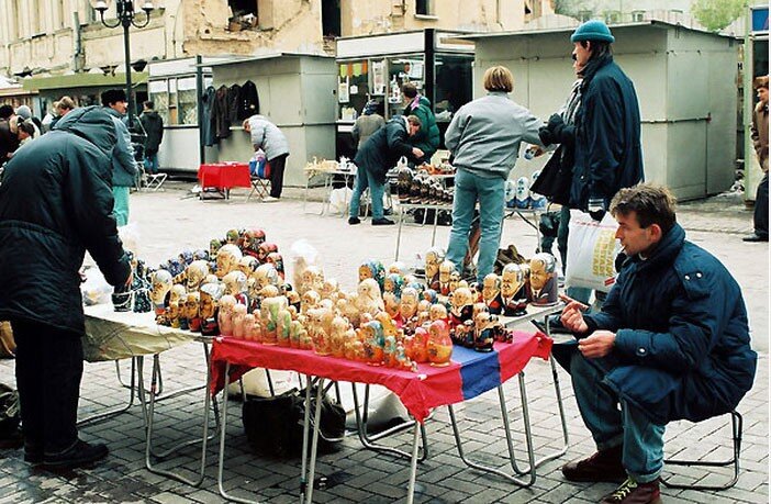 Москва в 1992 году фото