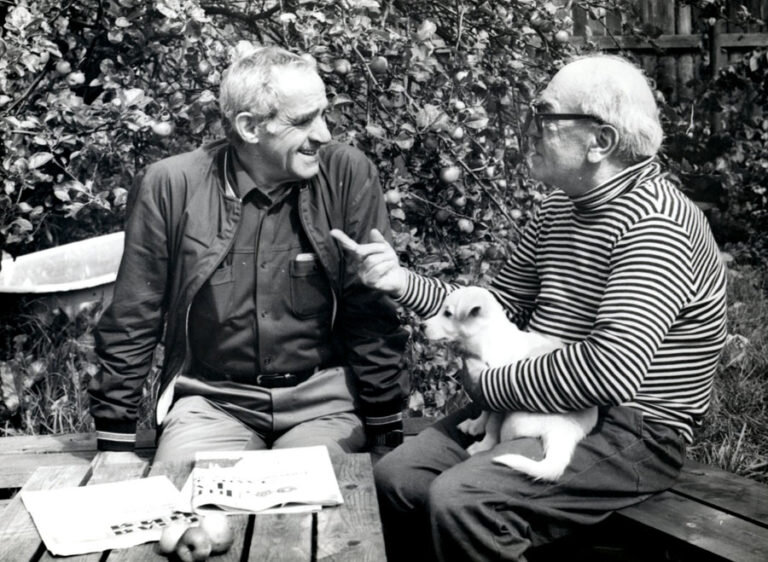 Д. Самойлов и З. Гердт в Пярну, 1980-е гг. Из свободного доступа