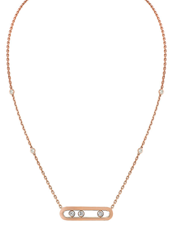 Колье Messika Move Classique из розового золота с бриллиантами 