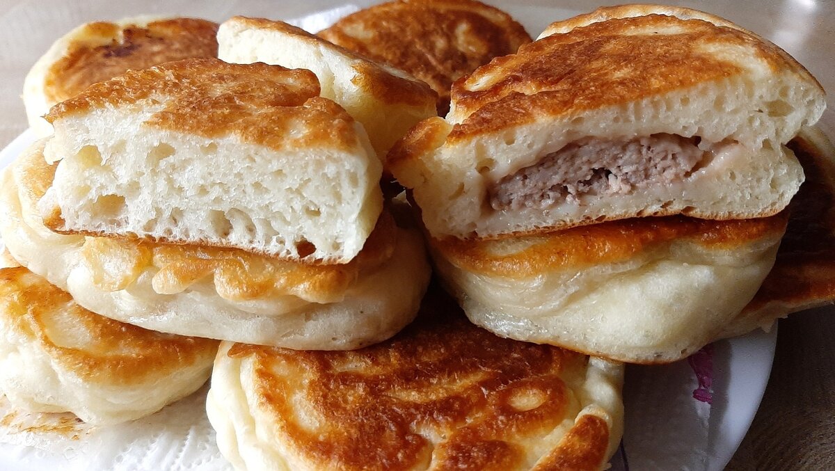 Рецепт вкусных ленивых беляшей. Тот вариант, когда даже думать не хочется о длительной процедуре замеса дрожжевого теста и рутинной лепке каждого пирожка беляша.-9