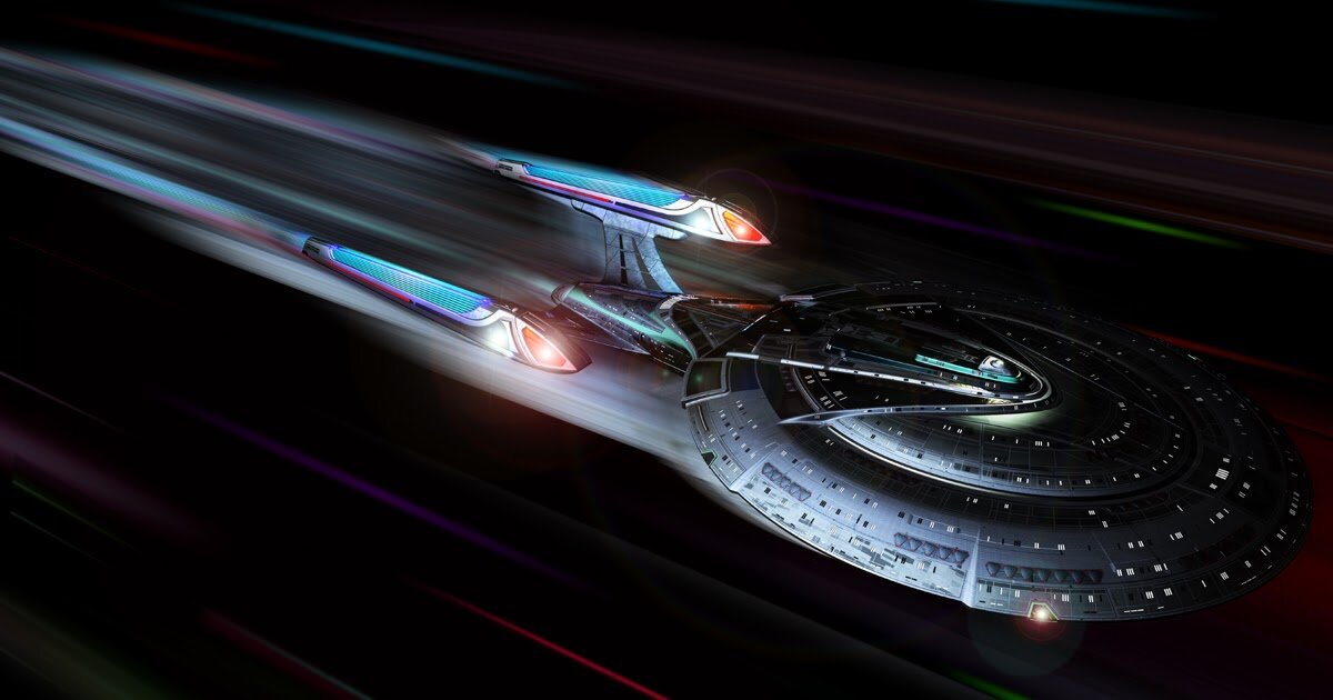 Гипотетический высокоскоростной космический корабль.