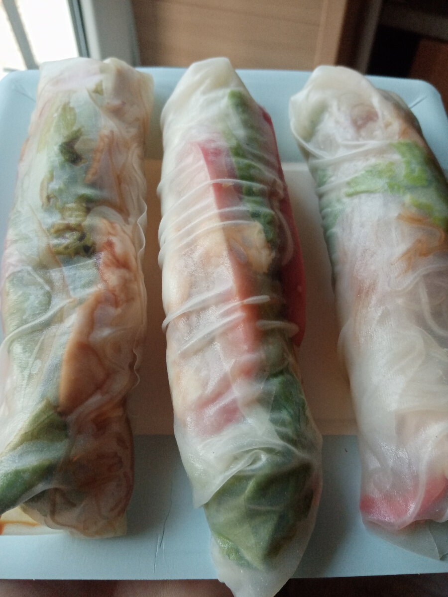 Рулетики из рисовой бумаги