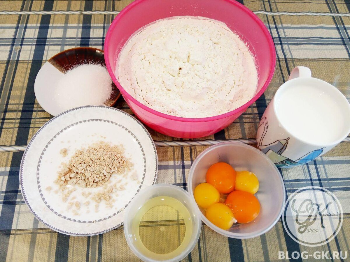 Ингредиенты для приготовления творожных завитушек