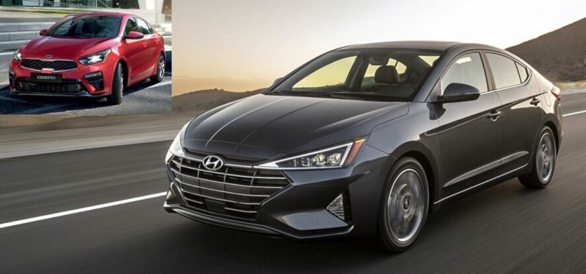 Сравнение внешнего вида Hyundai Elantra и KIa Cerato