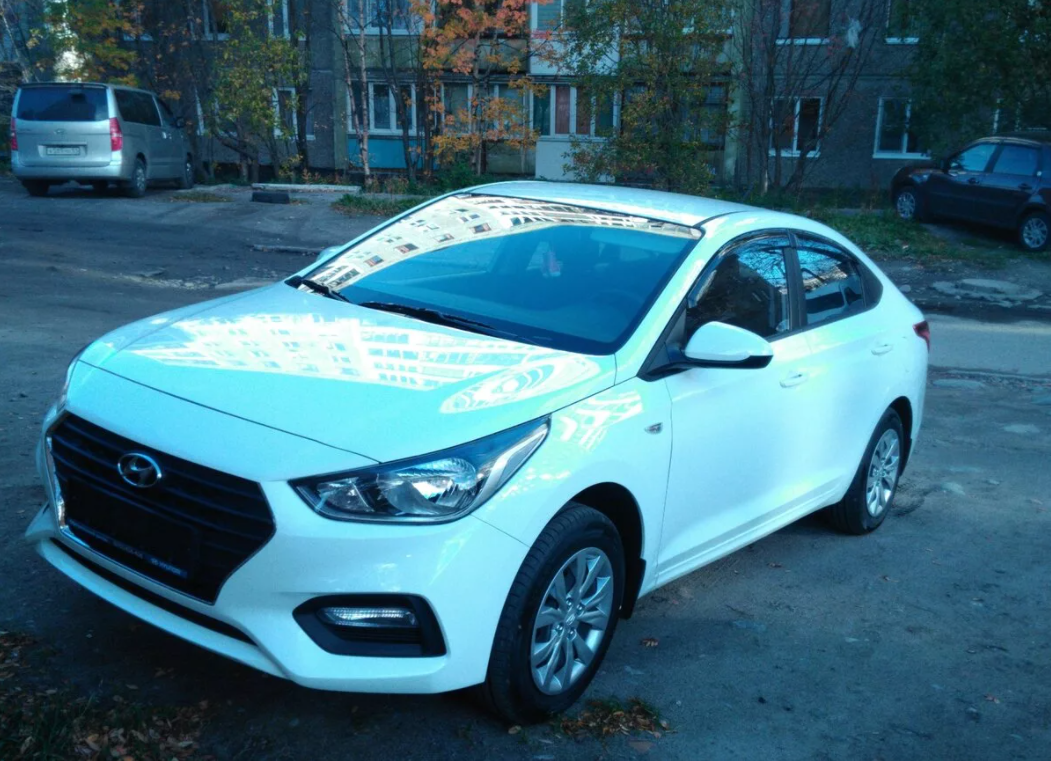 Хендай Солярис 2018 года выпуска. 