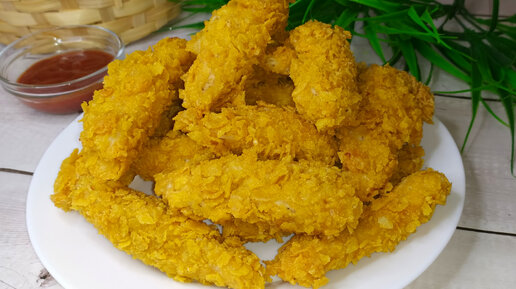 Куриные стрипсы как KFC! В домашних условиях! KFC Chicken Strips Recipe!