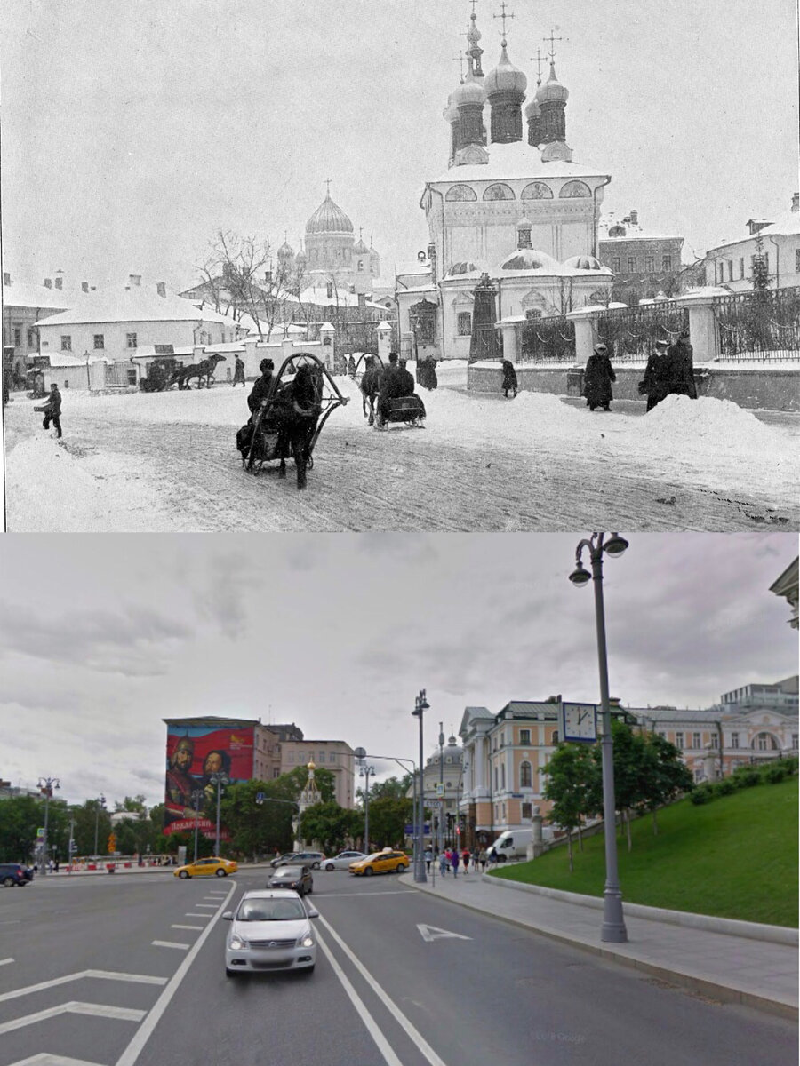 Современное фото сделано с помощью Google.панорам