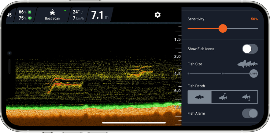 Эхолот Deeper Smart Sonar PRO с Wi-Fi беспроводной двухлучевой