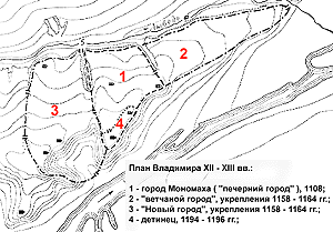 Карта древнего владимира