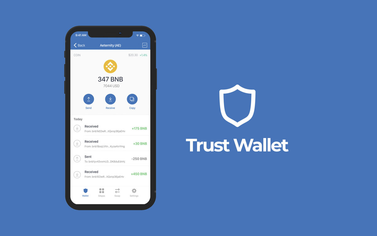 Децентрализированный криптовалютный кошелек Trust Wallet