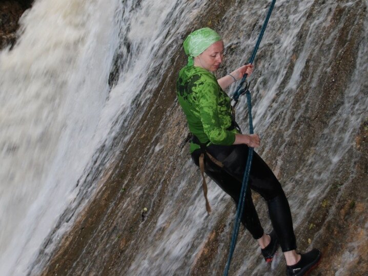 Ходить по воде. Где-то в Адыгее. На фото автор