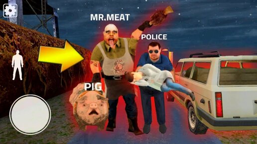 Делаю Двойную Концовку Против Мясник + Спас Амелия - Mr.meat Horror Game