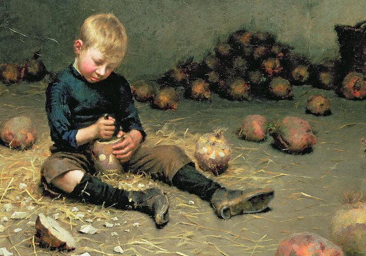 Эдвард Докер «Изготовление фонарей», фрагмент