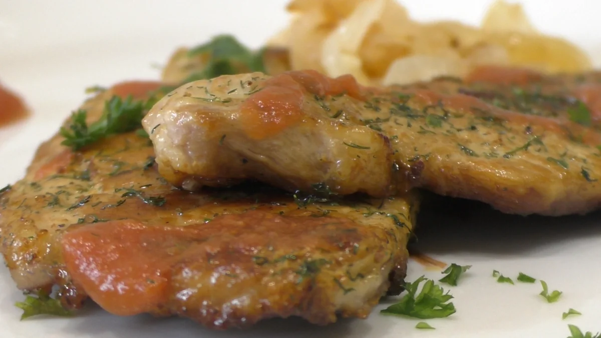 Правда у меня из свинины приготовлено, но все равно вкусно