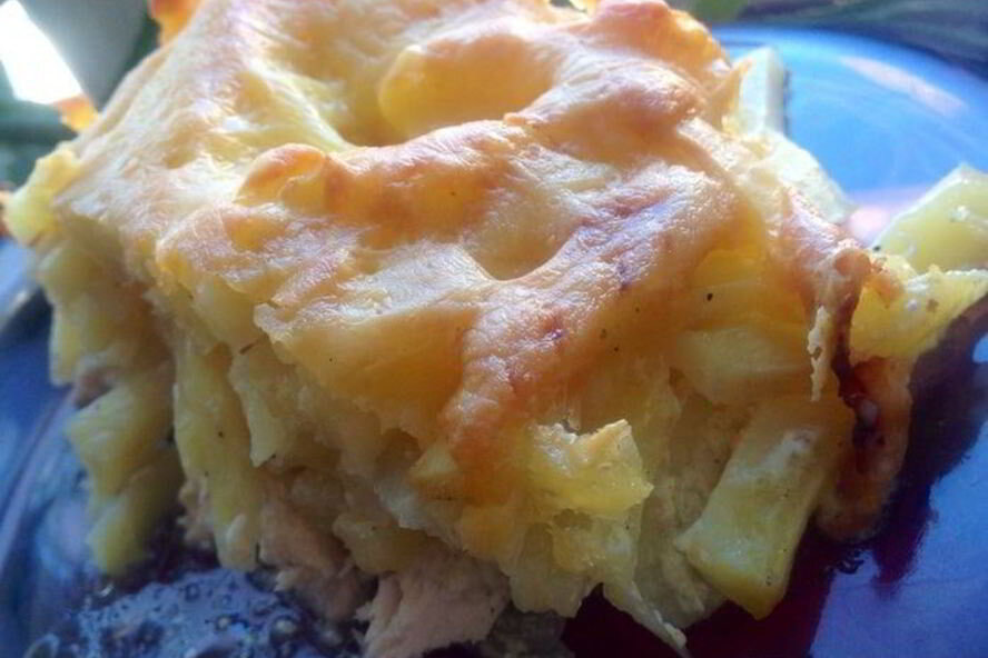 Жаркое, под слоеным тестом