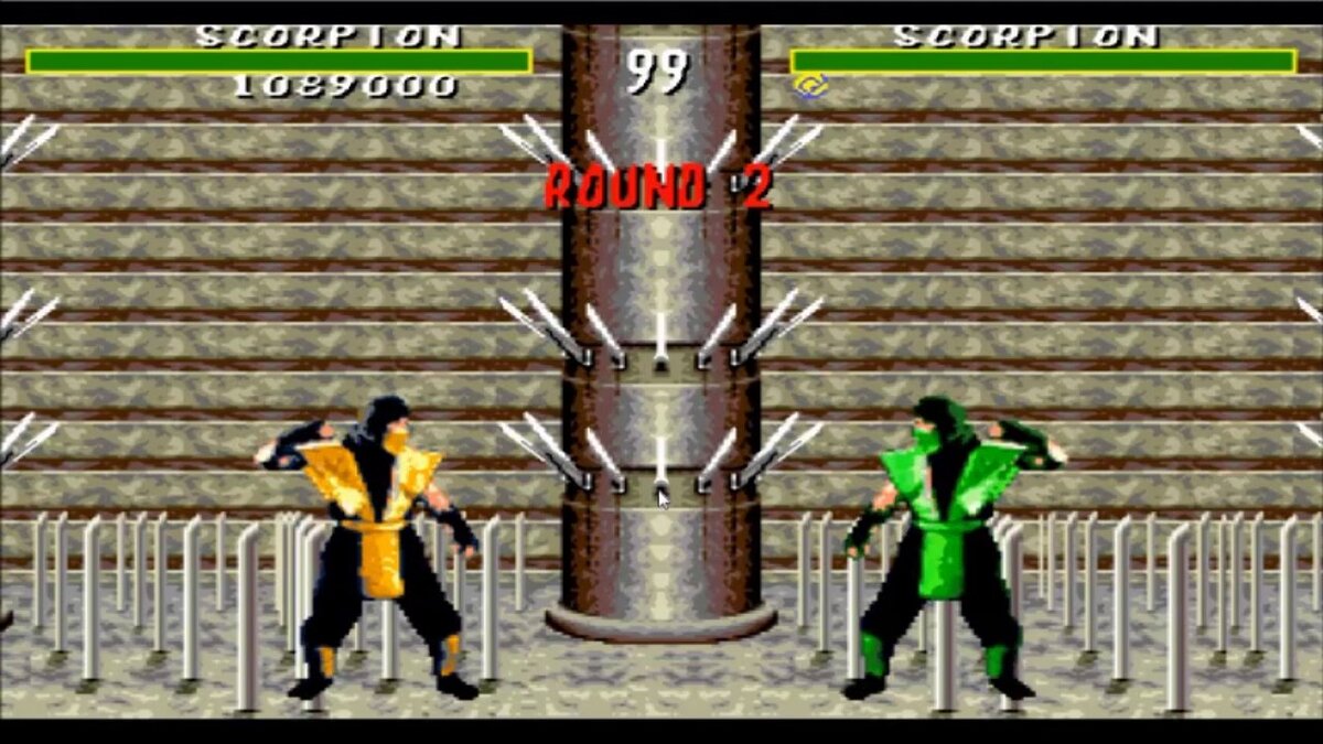 Рептилия копировал не только спрайты Скорпиона и Саб-Зиро, но и их приемы.