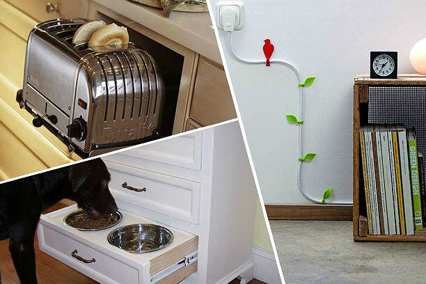     Гениально! 17 идей, как спрятать в интерьере нужные, но некрасивые вещи