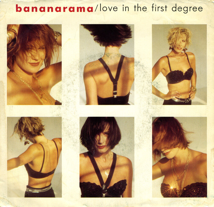 Обложка американского сингла "Love In The First Degree" британской женской поп-группы Bananarama