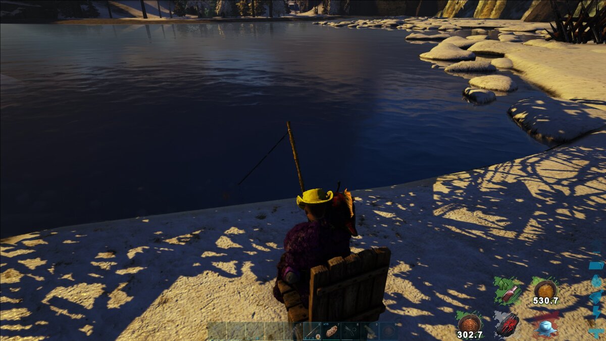 Йотунхейм, рыбалка. кадр из ARK: Survival Evolved