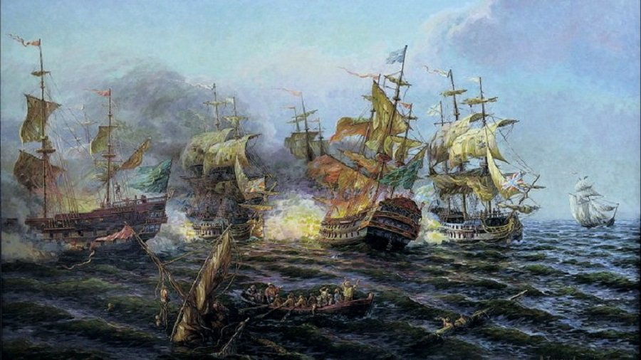 Керченское сражение. Художник В.И. Тихоновский.