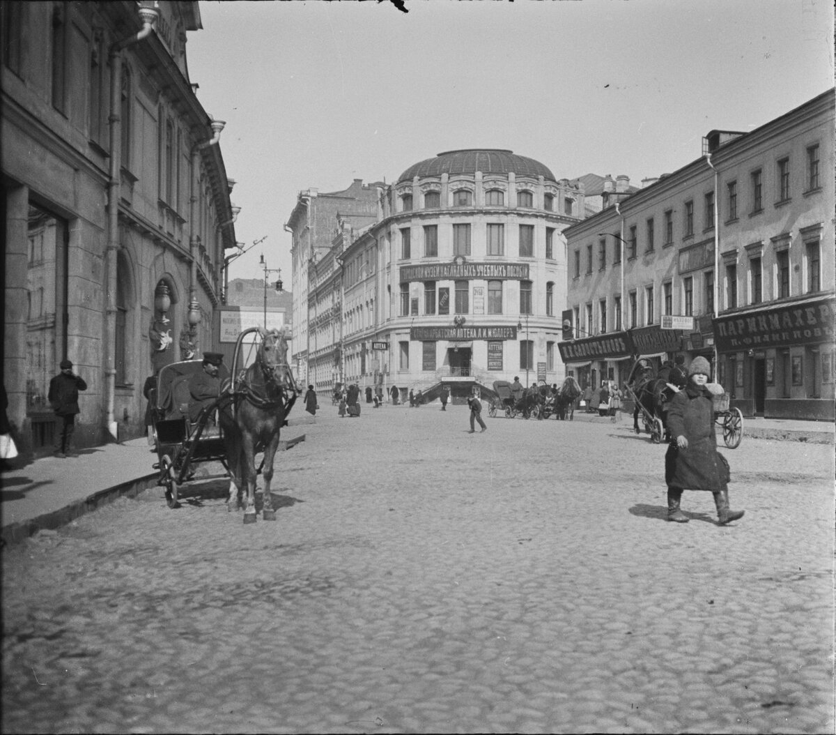 Как выглядела Москва на пике расцвета в 1914 году? #182 | Now&Then Russia |  Дзен