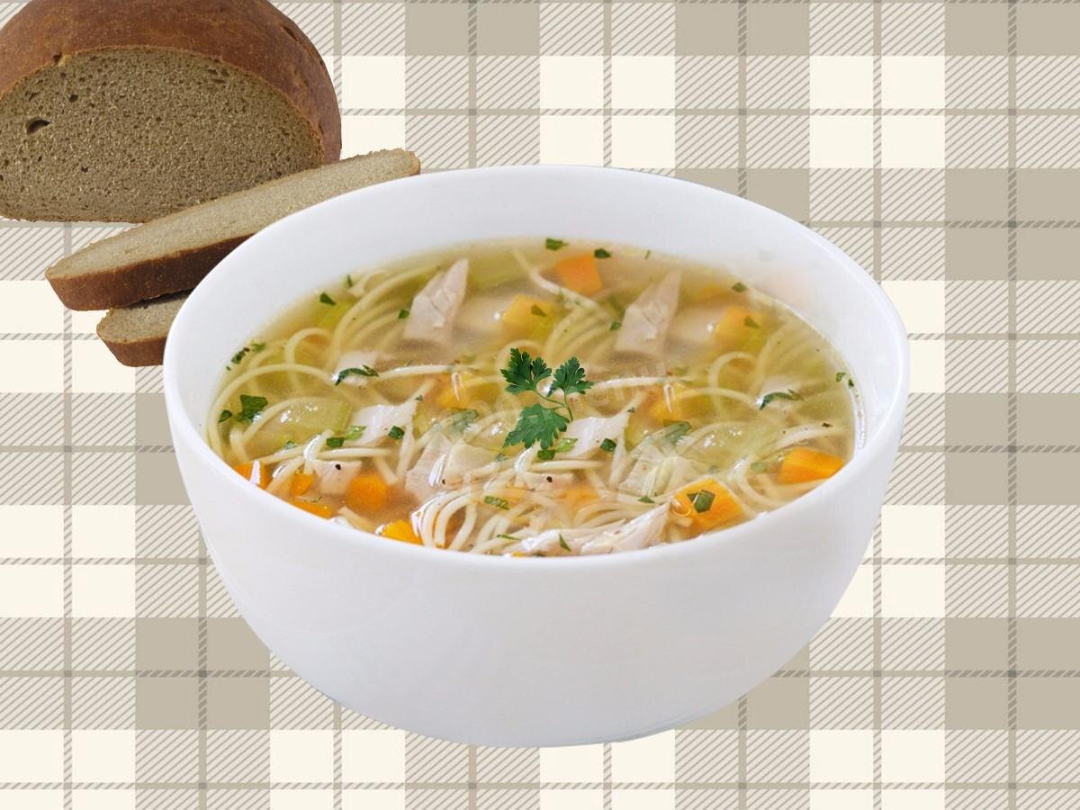 Суп с домаш курицей