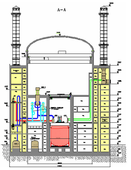 Чертеж атомного реактора