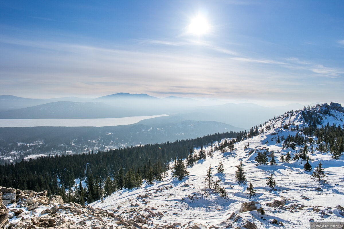 парк зюраткуль зимой